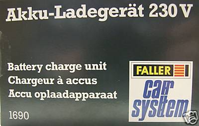 FALLER 161690 Car System Akku Ladegerät NEU & OVP