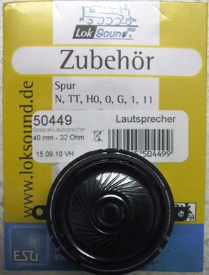 ESU 50449 Lautsprecher 40 mm 32 Ohm für LOKSOUND