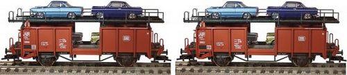 581105 Fleischmann H0 Autotransportwagen+Herpa EP III