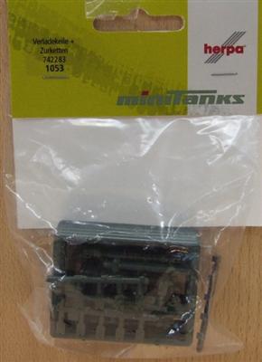 Herpa  742283 Minitanks Verladekeile + Zurrketten