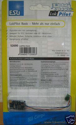 ESU Decoder 3 x 52690 Lok Pilot Basic DCC NEU & OVP