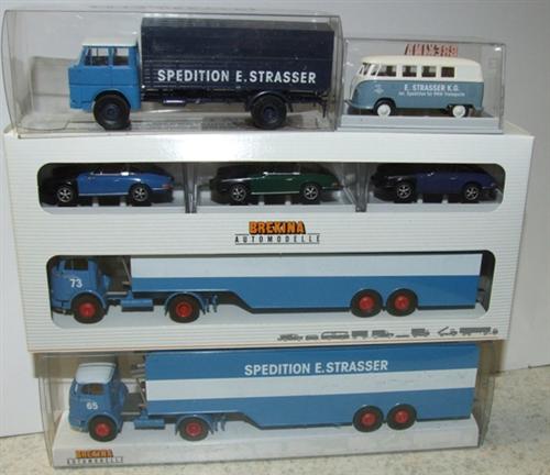 Brekina Spedition Strasser Fahrzeuge 7 tlg 1:87 H0