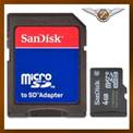 Speicherkarte microSD micro SD Card 4GB 4 GB + Adapter