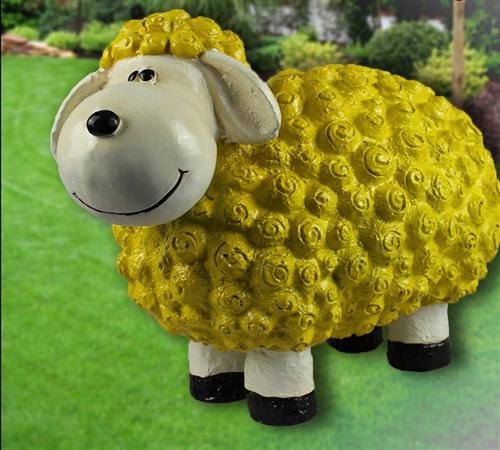 Große bunte Gartenfiguren Schaf Ferkel zur Auswahl Figuren für Haus und