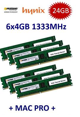 6x 4GB 24GB 1333 Mhz Apple Mac Pro 4,1 5,1 MacPro ECC RAM Speicher DDR3 MacPro