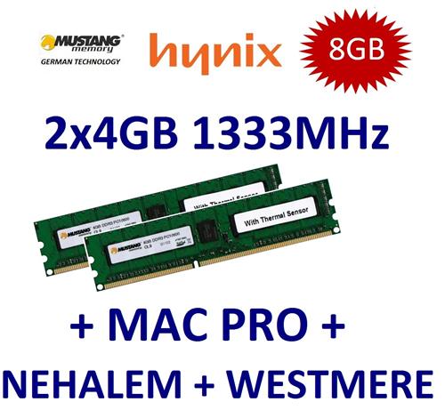 2x 4GB 8GB DDR3 1333Mhz ECC RAM Apple MacPro PC3-10600E