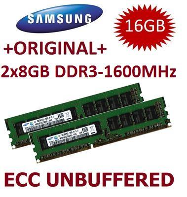 2x 8GB 16GB DDR3 ECC Speicher RAM UDIMM HP Workstation Z420 1600 MHz PC3-12800E