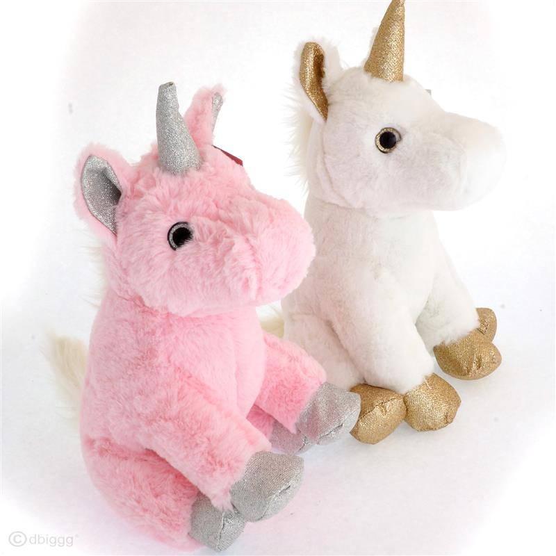 Magischer Regenbogen Plüsch Einhorn Türstopper weiß Sandtier
