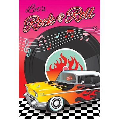 Retro Fotobanner 50er Jahre – 180x120 Cm, Stoff, Für Geburtstagspartys & Fotoshootings