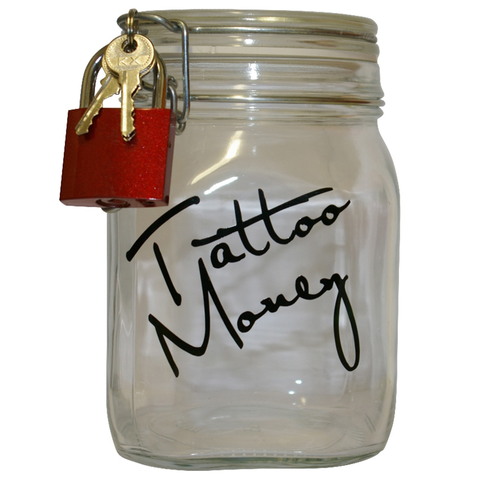 Tattoo Sparen Sparschwein / Spardose / Geldgeschenk XL IDEE / Schloss