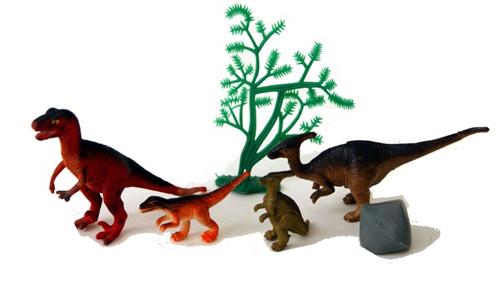 Gnaxyzthor Dinosaurier Spielzeug 4-teilig - Zurückziehbare Dino Roller Ab 3 Jahre