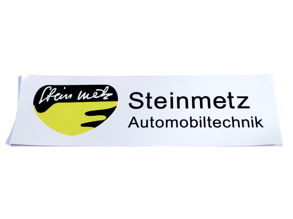 Wagenaufkleber "Steinmetz-Automobiltechnik"