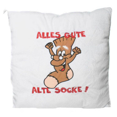 Kissen Alles Gute alte Socke mit Musik Kuschelkissen Geburtstag Happy