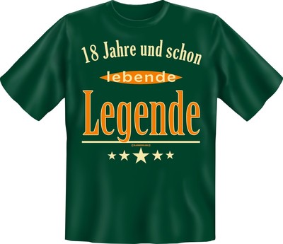 Fun Shirt ENDLICH 18, TShirt Sprüche 18. Geburtstag witzig Geschenk