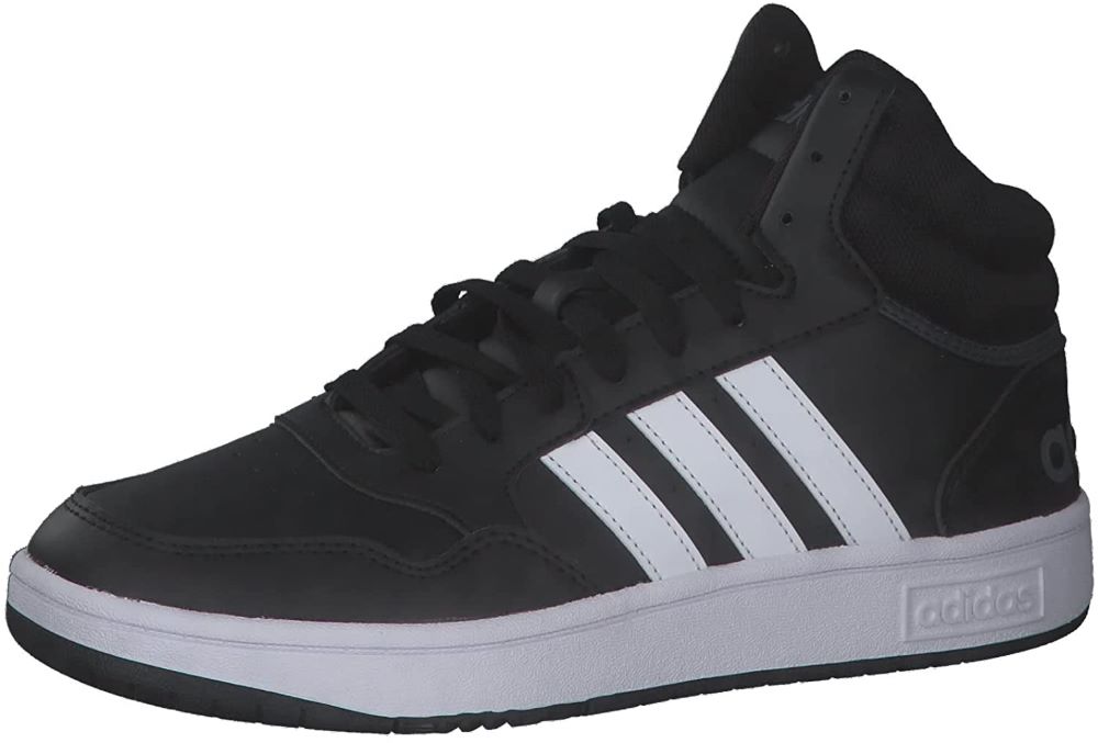 Adidas Hoops 3.0 MID Sneaker Herren GW3020 black/white/grey