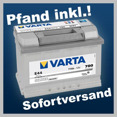 Starterbatterie VARTA Silver Dynamic Autobatterie E44 77Ah VW Touran NEU&Sofort!