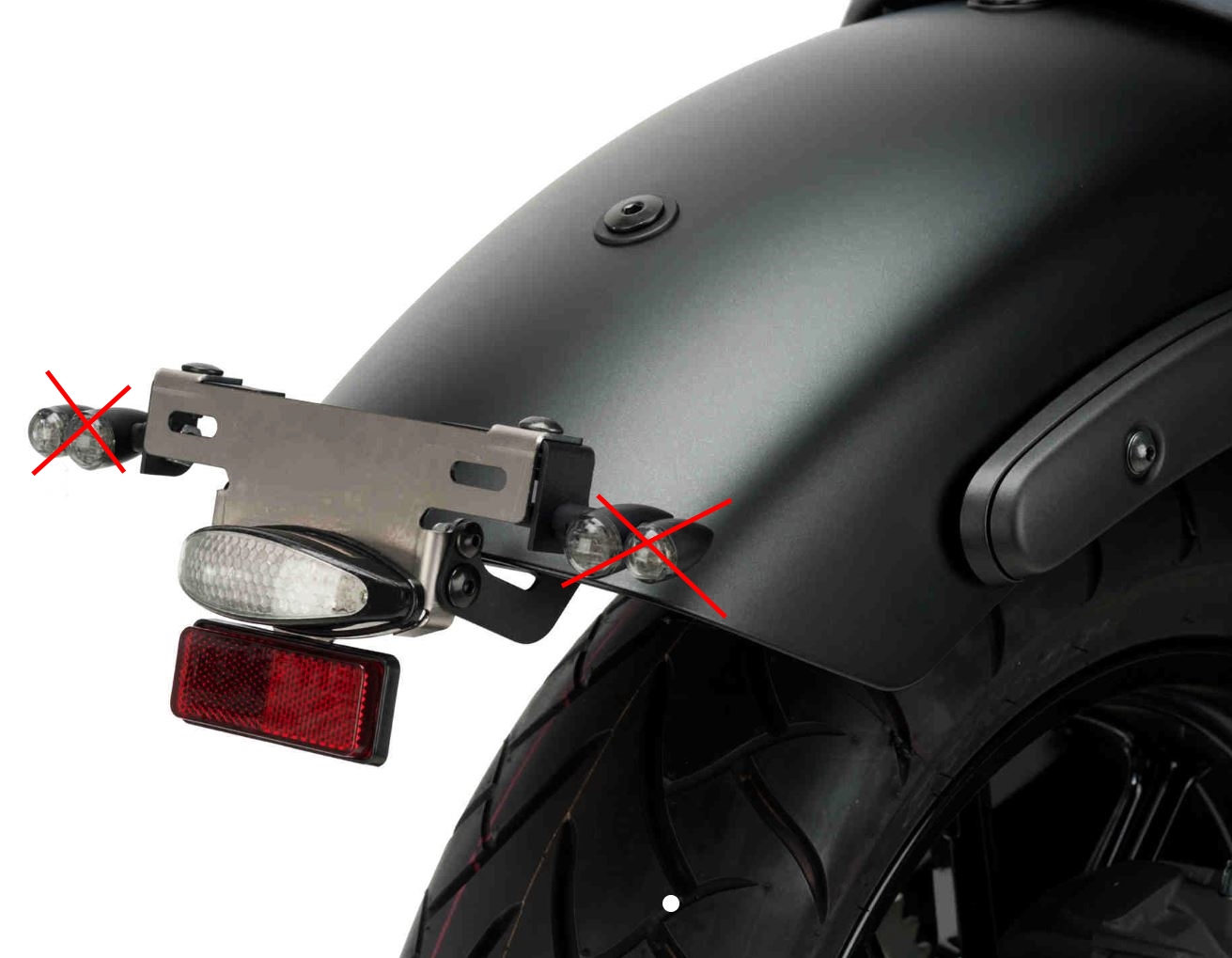 Puig Kennzeichenhalter Set Mit Led R Cklicht Kawasaki Vulcan S