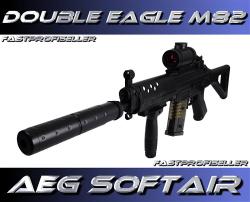 Softair Airsoft AEG DOUBLE EAGLE SG 552 M82 Sturmgewehr Red Dot Akku