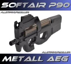 Softair AEG JG SG1 P90 RD Maschinenpistole Voll Metall Gearbox Red Dot