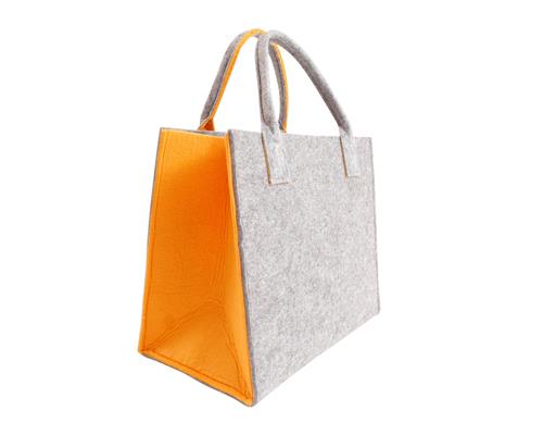 Filz Trend Bag Tasche Shopper Einkaufstasche 35x28 2-farbig Filztasche Typ630 