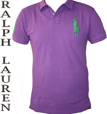 polo lila hombre