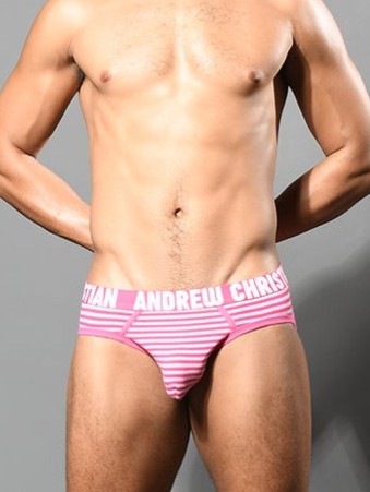Andrew Christian Ultra Pink Strip Brief AC13