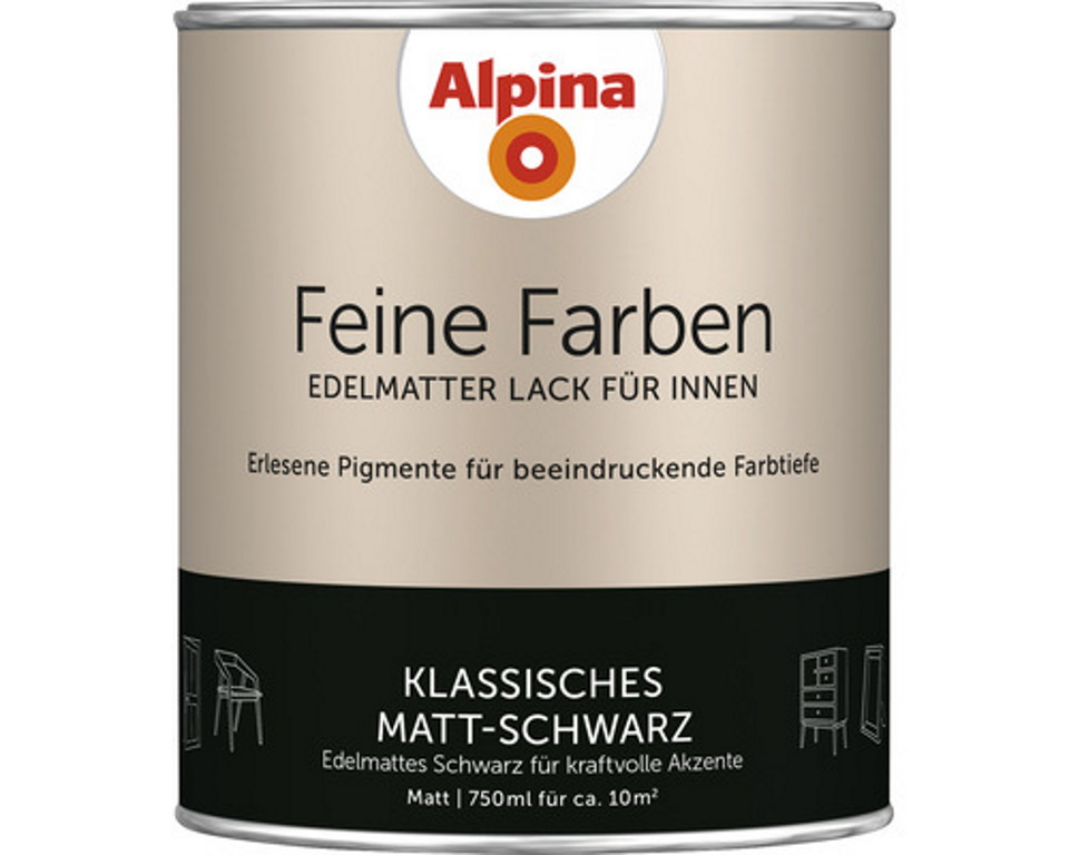 Alpina Feine Farben edelmatter Lack für Innen 750 ml Farbwahl