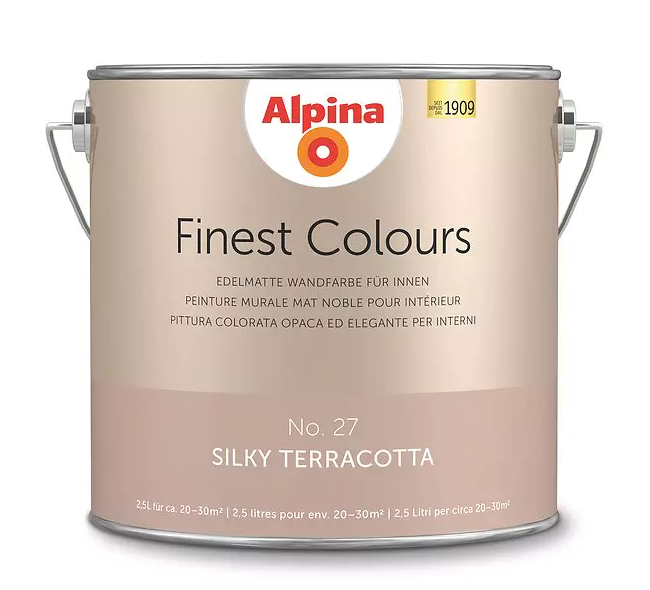 Alpina 2,5 L Finest Colours Feine Farben No. 27 Silky Terracotta Erde des Südens