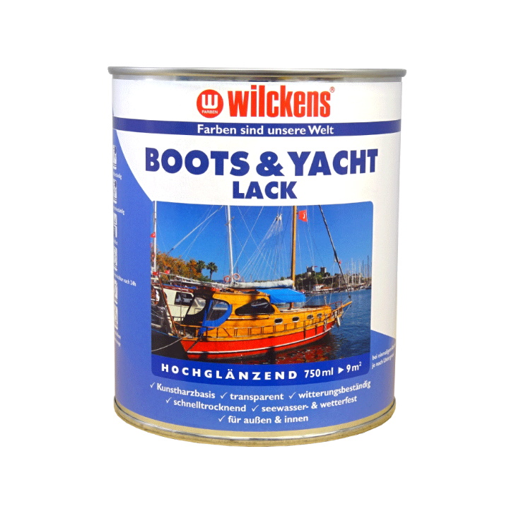 Wilckens 750 ml Boots & Yachtlack, Farblos Hochglänzend, Kunstharzbasis