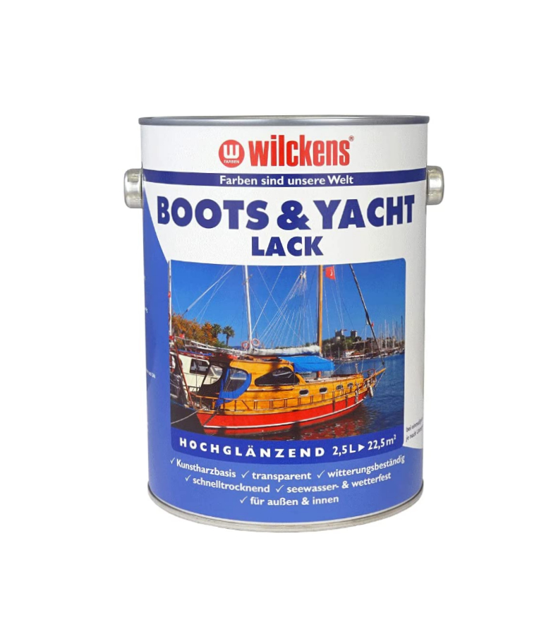 Wilckens 2,5 Liter Boots & Yachtlack, Farblos Hochglänzend, Kunstharzbasis