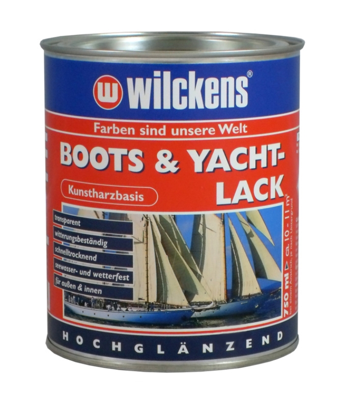 Wilckens 750 ml Boots & Yachtlack, Farblos Hochglänzend, Kunstharzbasis