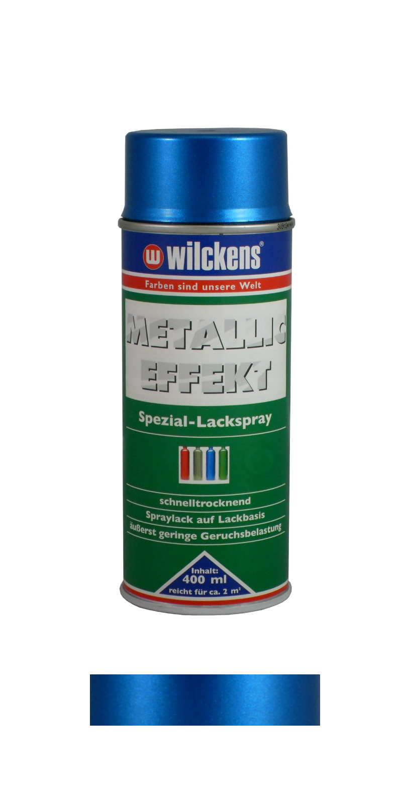 Wilckens Spraylack 400 ml Spezialspray Metallic-Effekt Blau, innen, außen