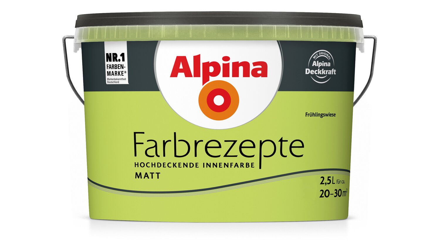 Alpina Farbrezepte Wandfarbe 2,5 Frühlingswiese - Frisches Grün, hochdeckend