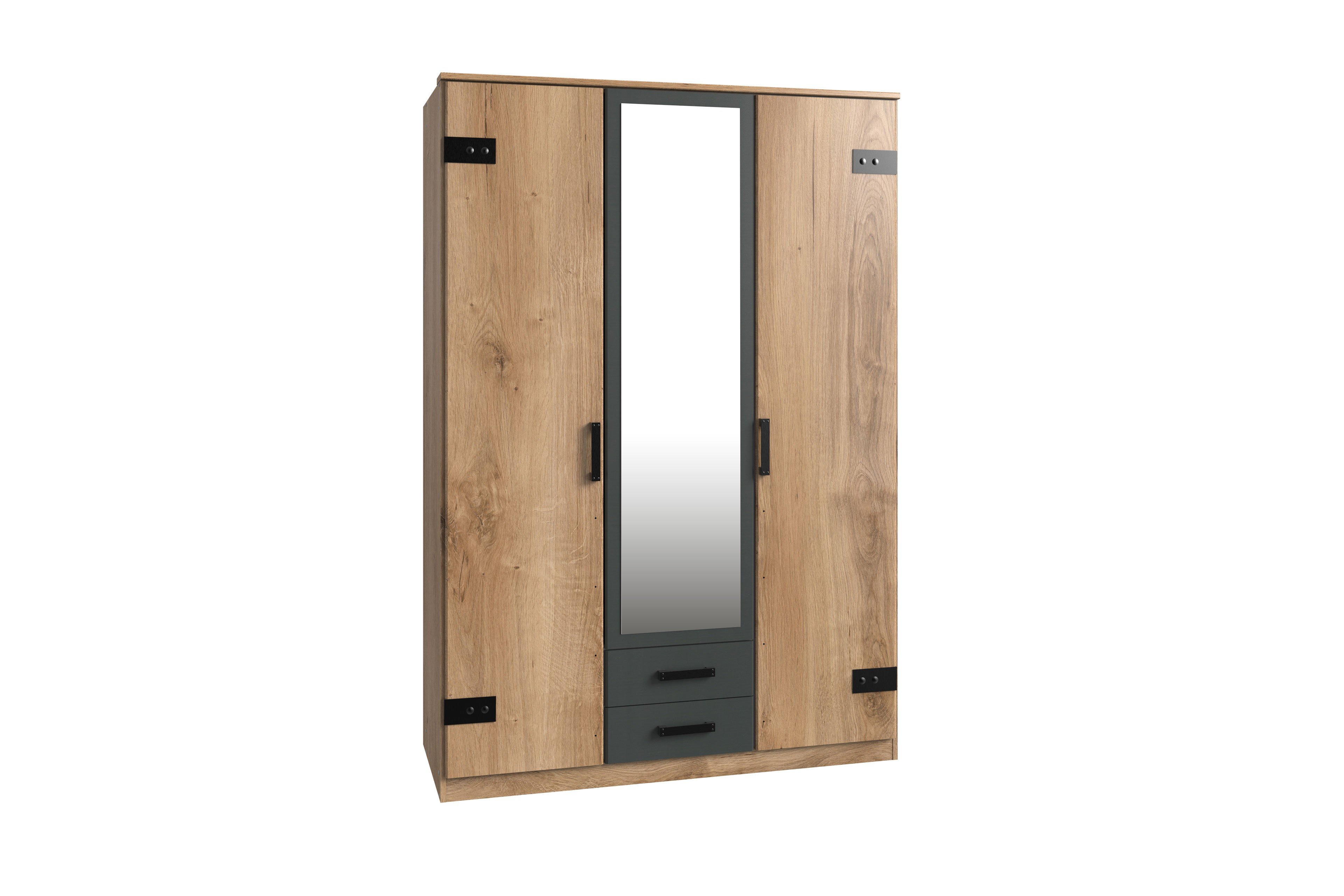 ANGEBOT Liverpool Kleiderschrank Spiegel Kinderzimmer Schlafzimmer Schrank