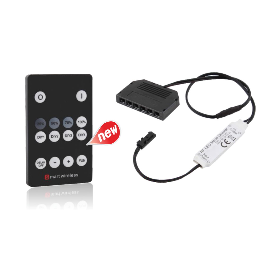 12V MINI AMP LED Stecker Kabel Buchse Zubehör Kabel Leuchte Lampe