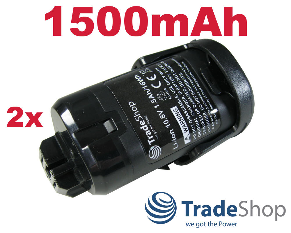8300 8220 Trade-Shop Premium AKKU 10,8V 1500mAh Li-Ion für Dremel 8200