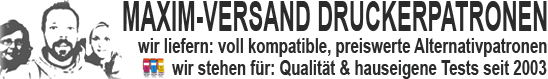MAXIM-VERSAND DRUCKERPATRONEN Logo