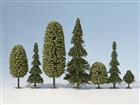 Noch 26411 - 10 Stück, Mischwald 6,5 - 15 cm, H0