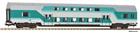 Piko 53116 - H0 Doppelstockwagen mintgrün DBmu748, DR Ep. IV