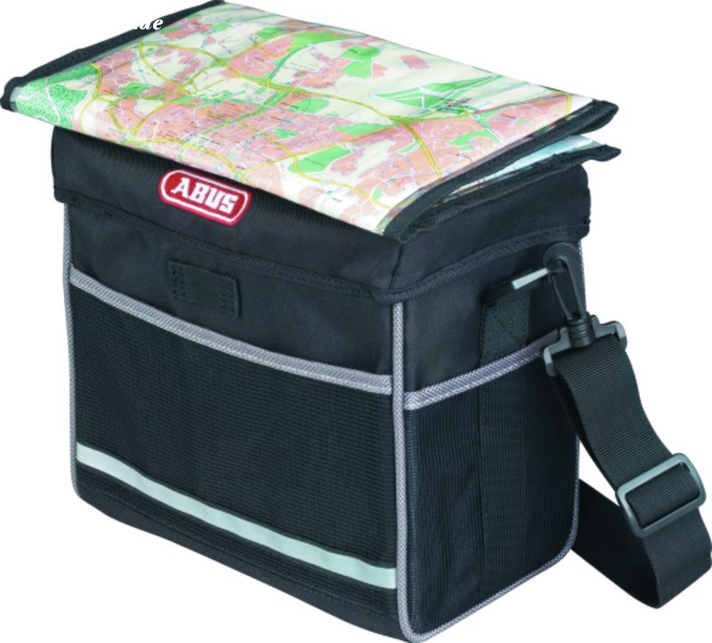 Lenkertasche schwarz/grau ABUS Basico ST 340 ABUS Inhalt 5 ltr.