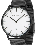 FIREFOX PASSION Edelstahl Damen Herren Uhr Unisex FFPL02-005 SCHWARZ wei