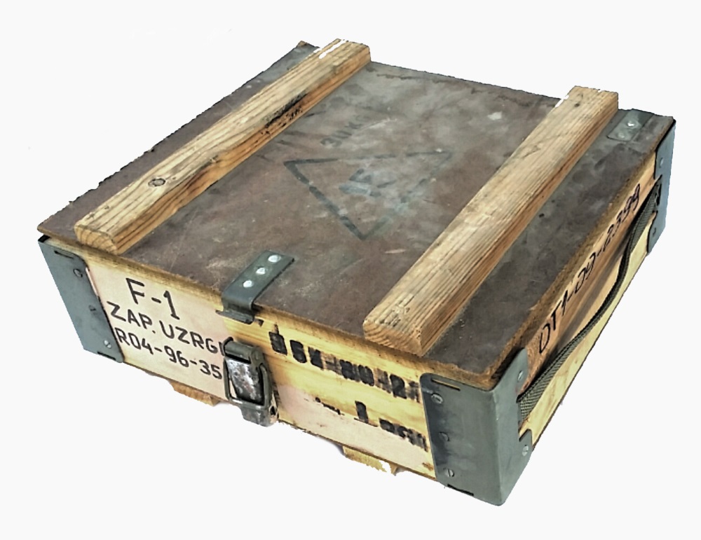 Polnische Armee Holzkiste Transportkiste Holz Werkzeug Kiste Truhe