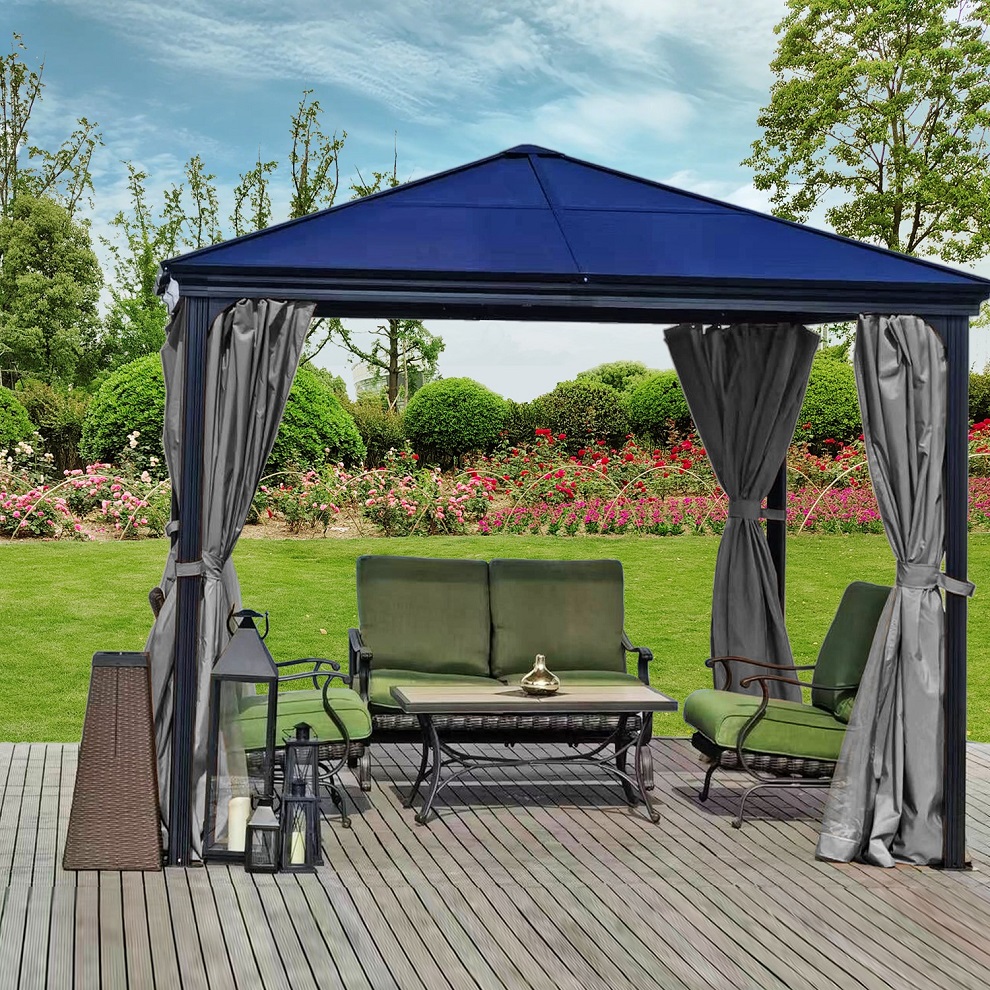 Pavillon Pergola Gartenzelt Gartendach Aluminium Zelt Dach Taneo Suez 3x3 3x4 - Bild 14 von 14