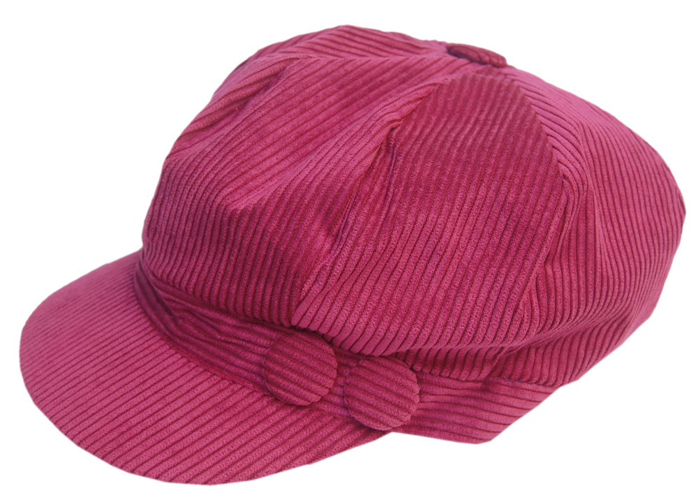 Cool4 Grobcord Ballonmütze Samt Optik Cord Bakerboy Mütze Chemo Cap Visor E35 - Picture 2 of 3