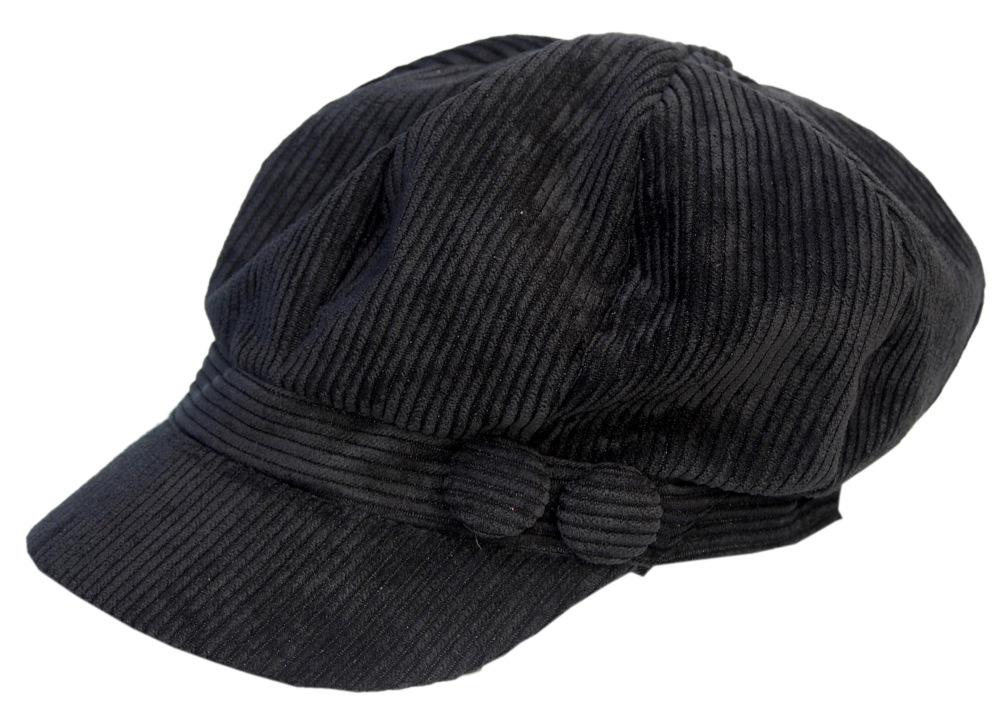 Cool4 Grobcord Ballonmütze Samt Optik Cord Bakerboy Mütze Chemo Cap Visor E35 - Picture 3 of 3