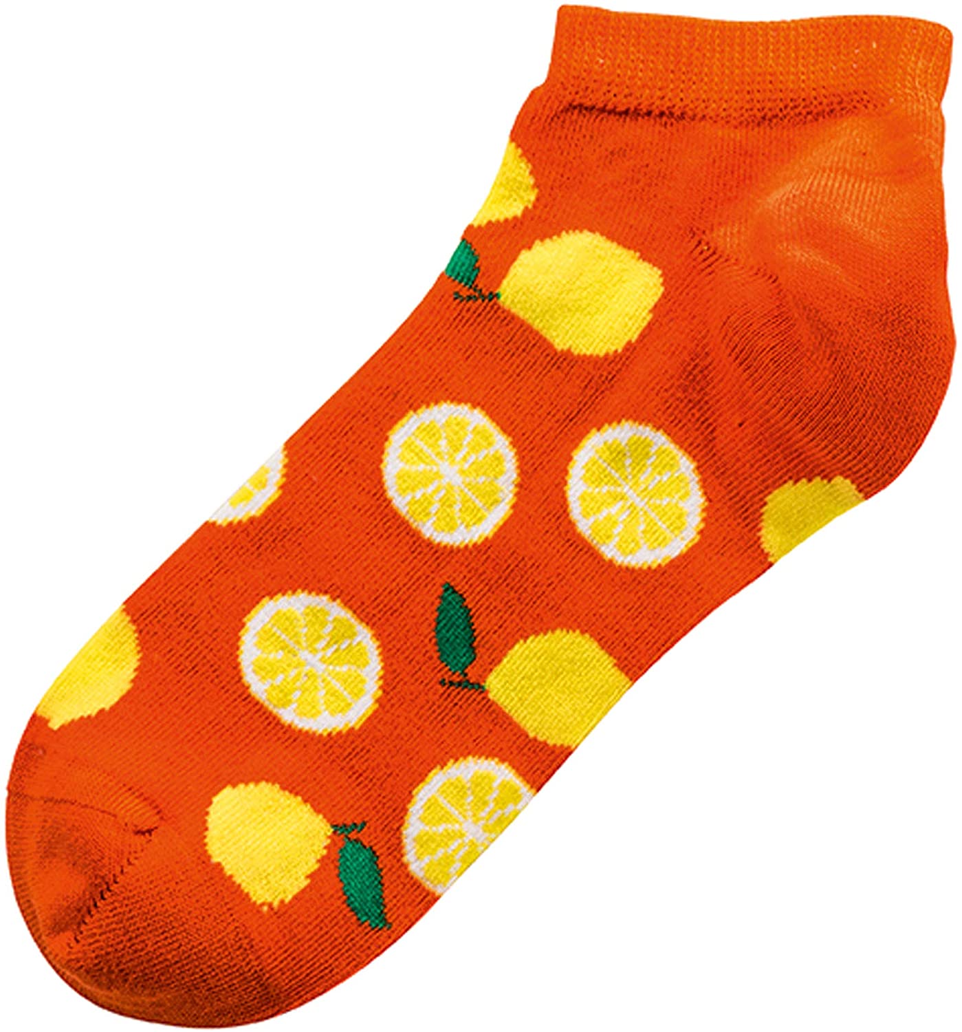 Damen Sneakersocken mit Früchte-Motiven