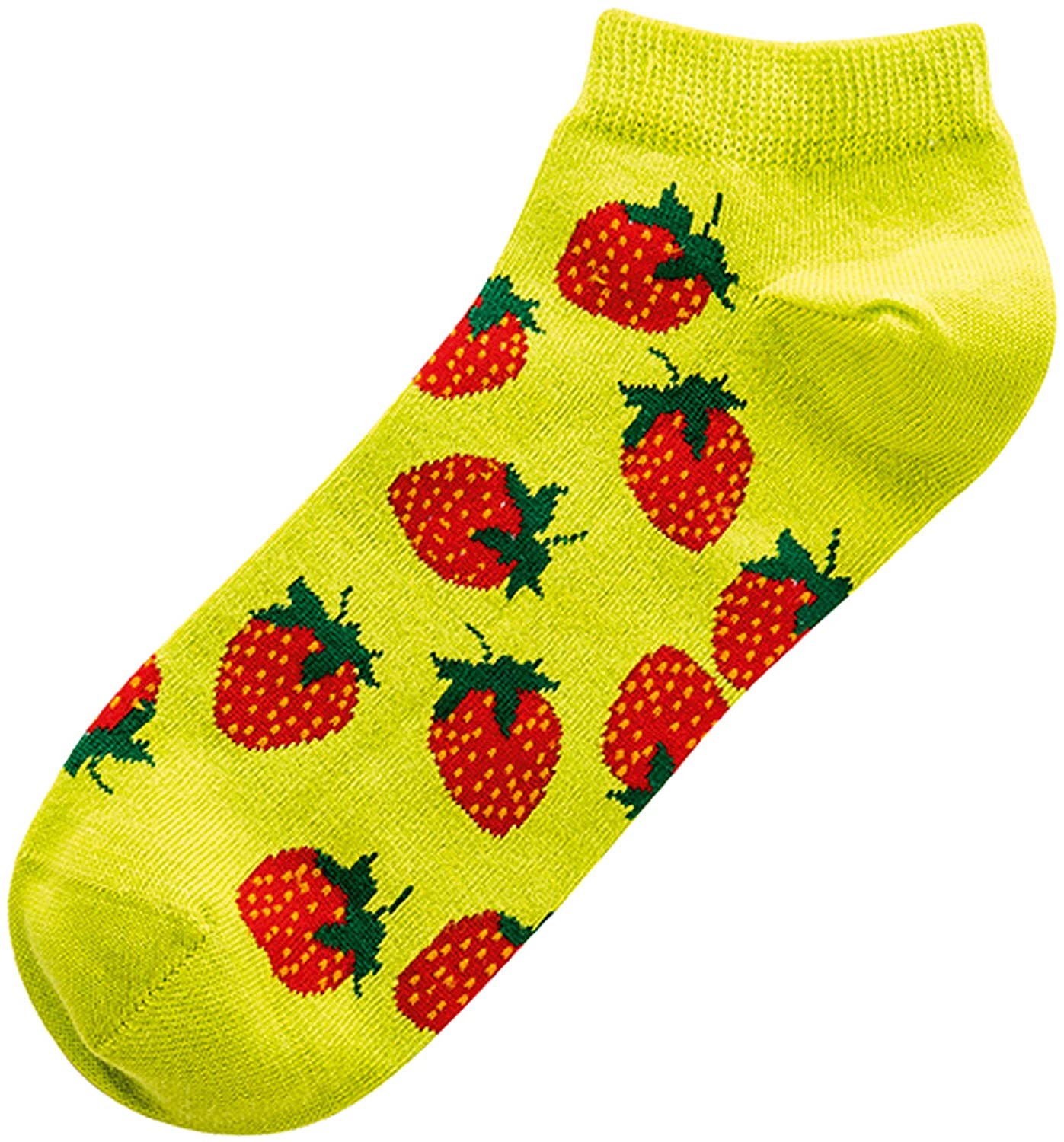 Damen Sneakersocken Früchte Motiv 2