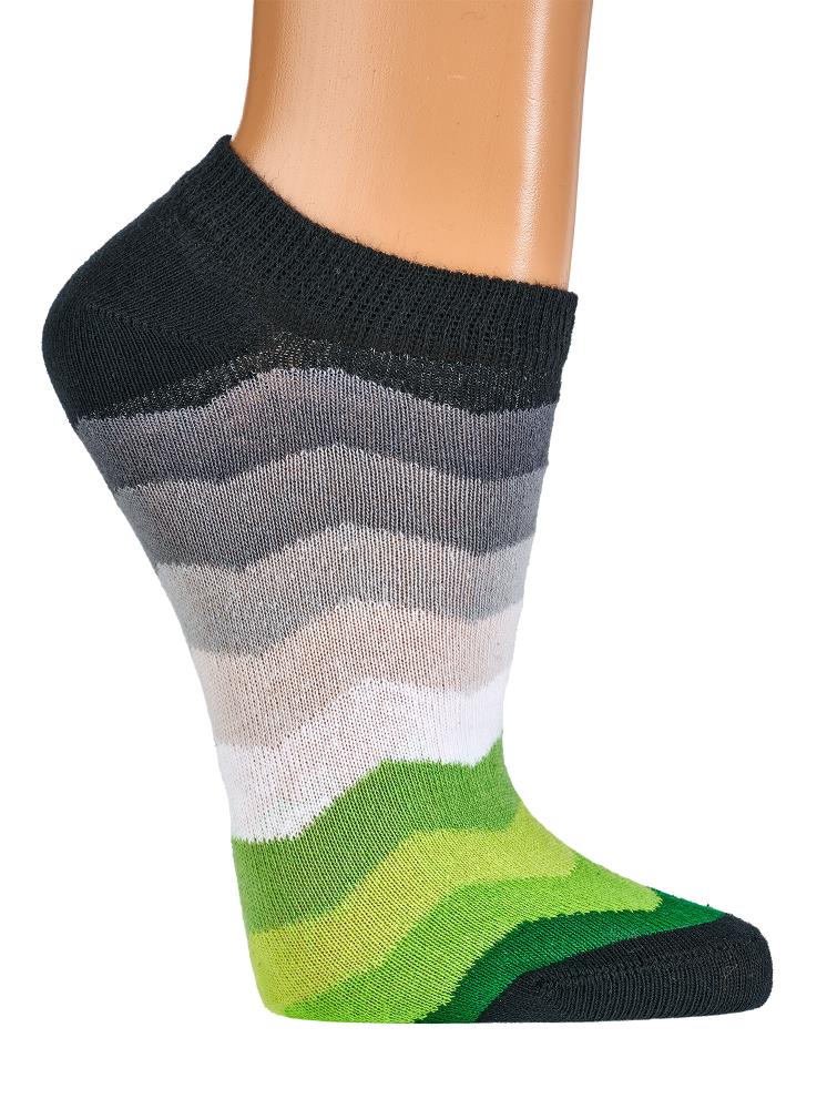Damen Sneakersocken Regenbogen Motiv 3