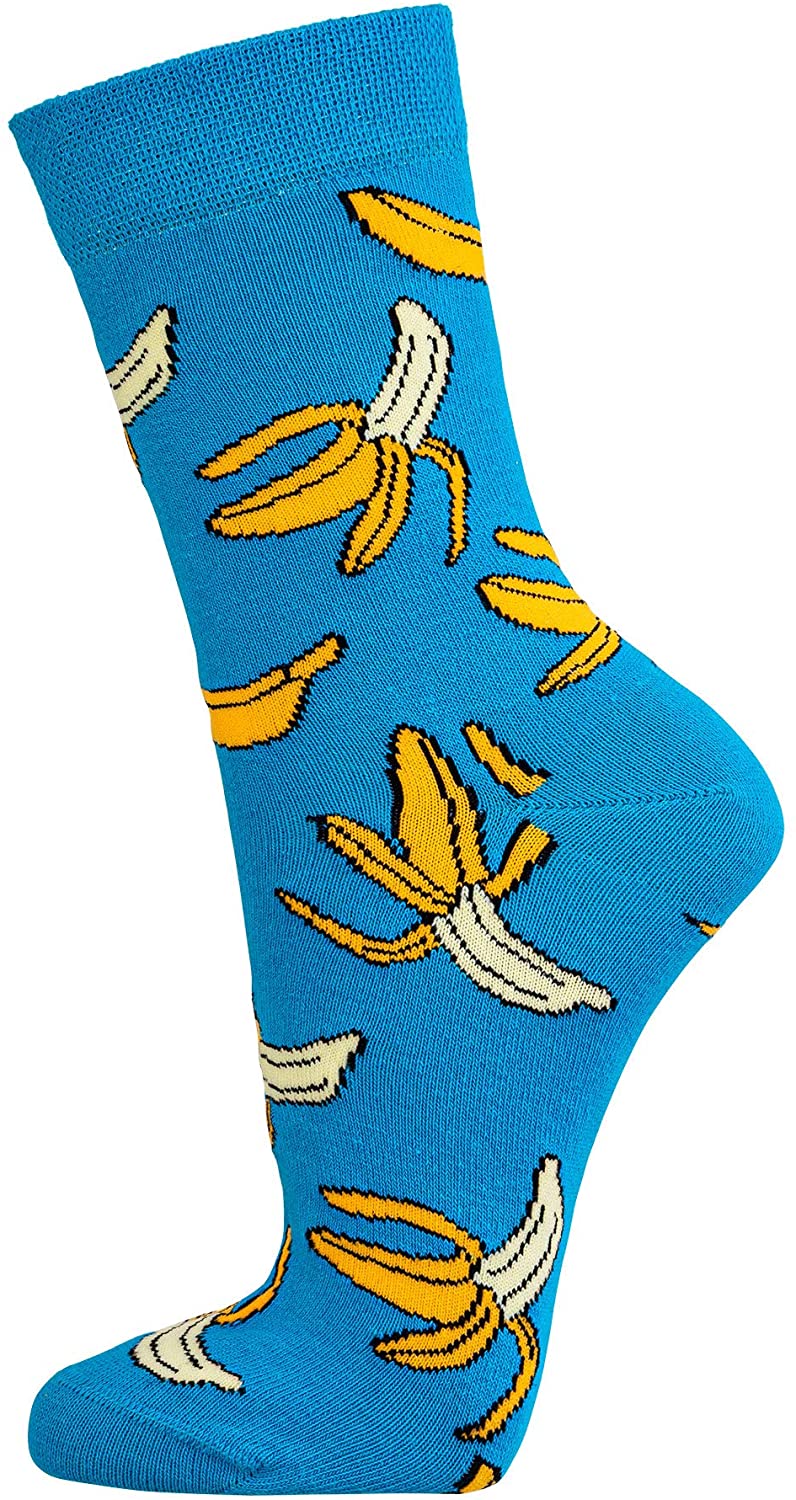Damensocken Bunte Früchte Motiv 4