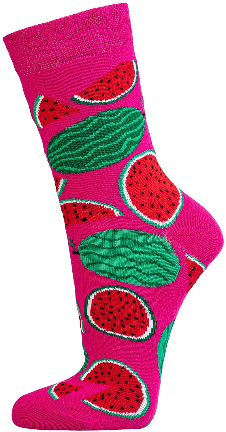Damensocken Bunte Früchte Motiv 5